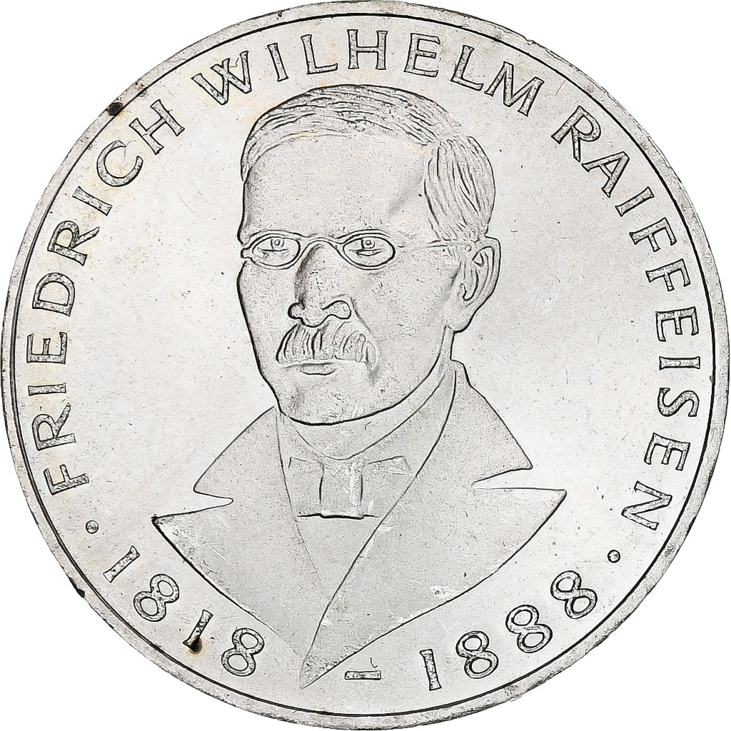 Moneta, GERMANIA - REPUBBLICA FEDERALE, 5 Mark, 1968, Hamburg, Germany, SPL-