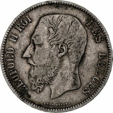 Belgium, Leopold II, 5 Francs, 5 Frank, 1870, Brussels, Silver, VF(30-35), KM:24