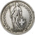 Moneda, Suiza, 2 Francs, 1943, Bern, BC+, Plata, KM:21