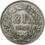 Moneda, Suiza, 2 Francs, 1948, Bern, BC+, Plata, KM:21