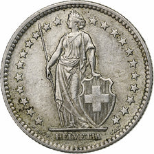 Zwitserland, 2 Francs, 1959, Bern, Zilver, ZF+, KM:21