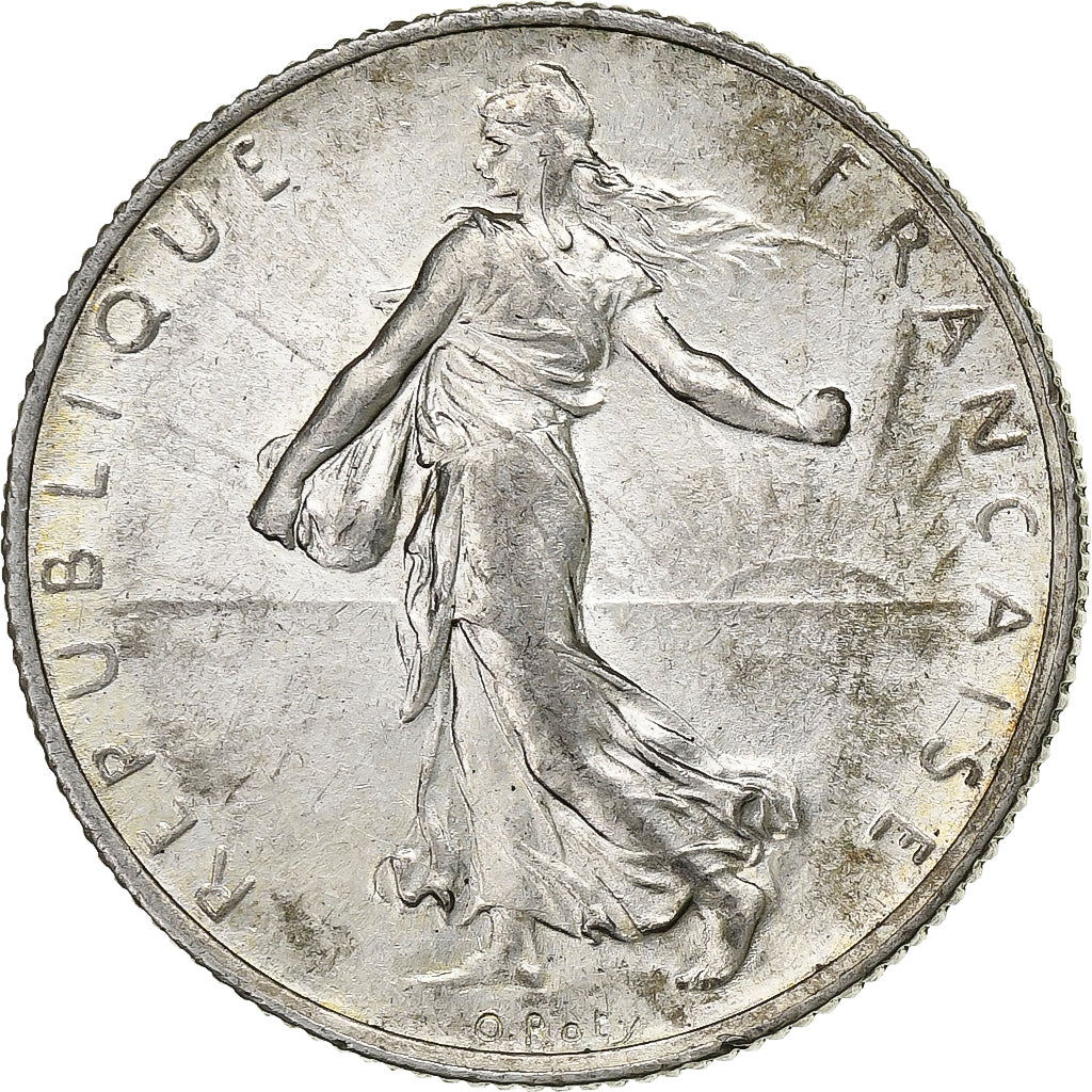 Coin, France, Semeuse, 2 Francs, 1918, Paris, AU(55-58), Silver, KM:845.1