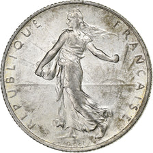 Coin, France, Semeuse, 2 Francs, 1918, Paris, AU(55-58), Silver, KM:845.1