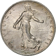 Coin, France, Semeuse, 2 Francs, 1918, Paris, AU(55-58), Silver, KM:845.1