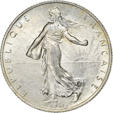 Coin, France, Semeuse, 2 Francs, 1919, Paris, AU(55-58), Silver, KM:845.1