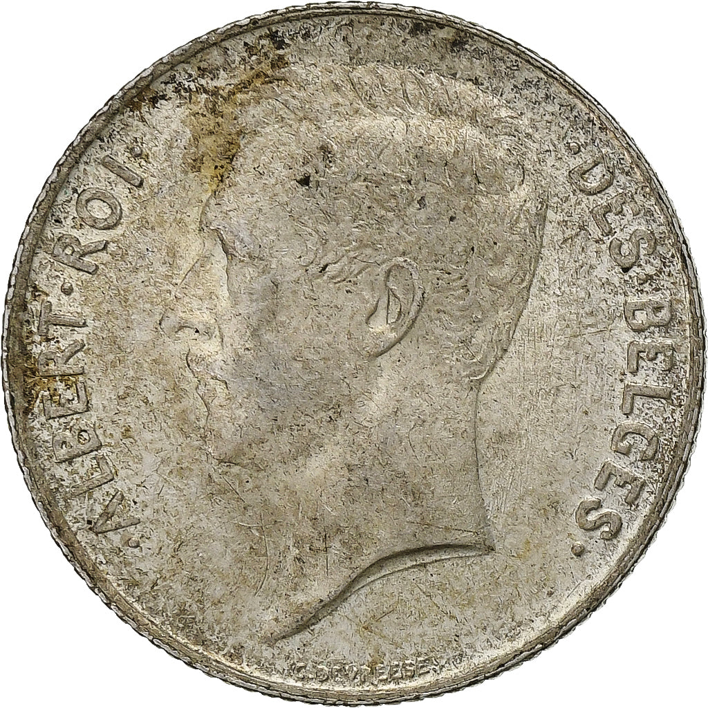 Coin, Belgium, Albert I, Franc, 1912, Brussels, EF(40-45), Silver, KM:72