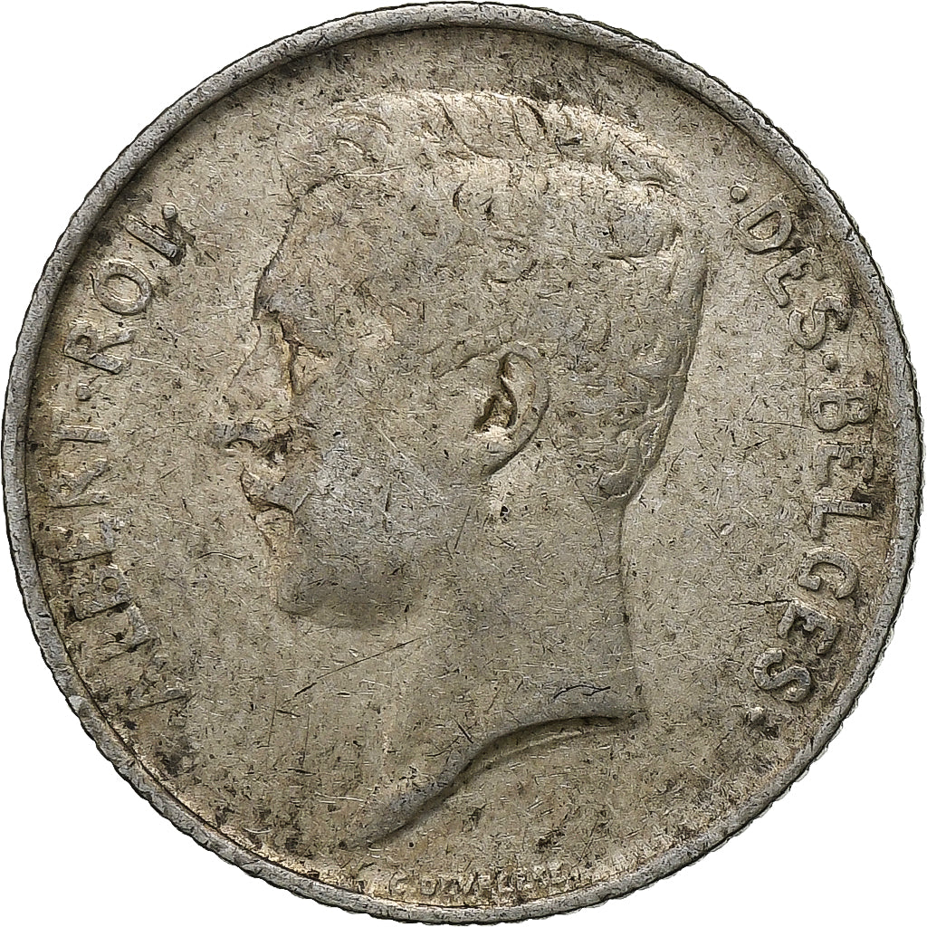 Belgien, Albert I, Franc, 1913, Brussels, Silber, SS, KM:72