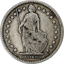 Switzerland, Franc, 1877, Bern, Silver, VF(20-25), KM:24