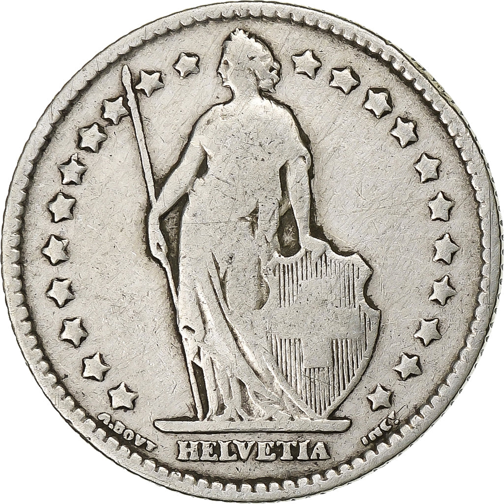 Coin, Switzerland, Franc, 1899, Bern, VF(20-25), Silver, KM:24
