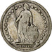 Munten, Zwitserland, Franc, 1908, Bern, FR+, Zilver, KM:24