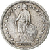 Munten, Zwitserland, Franc, 1921, Bern, FR+, Zilver, KM:24