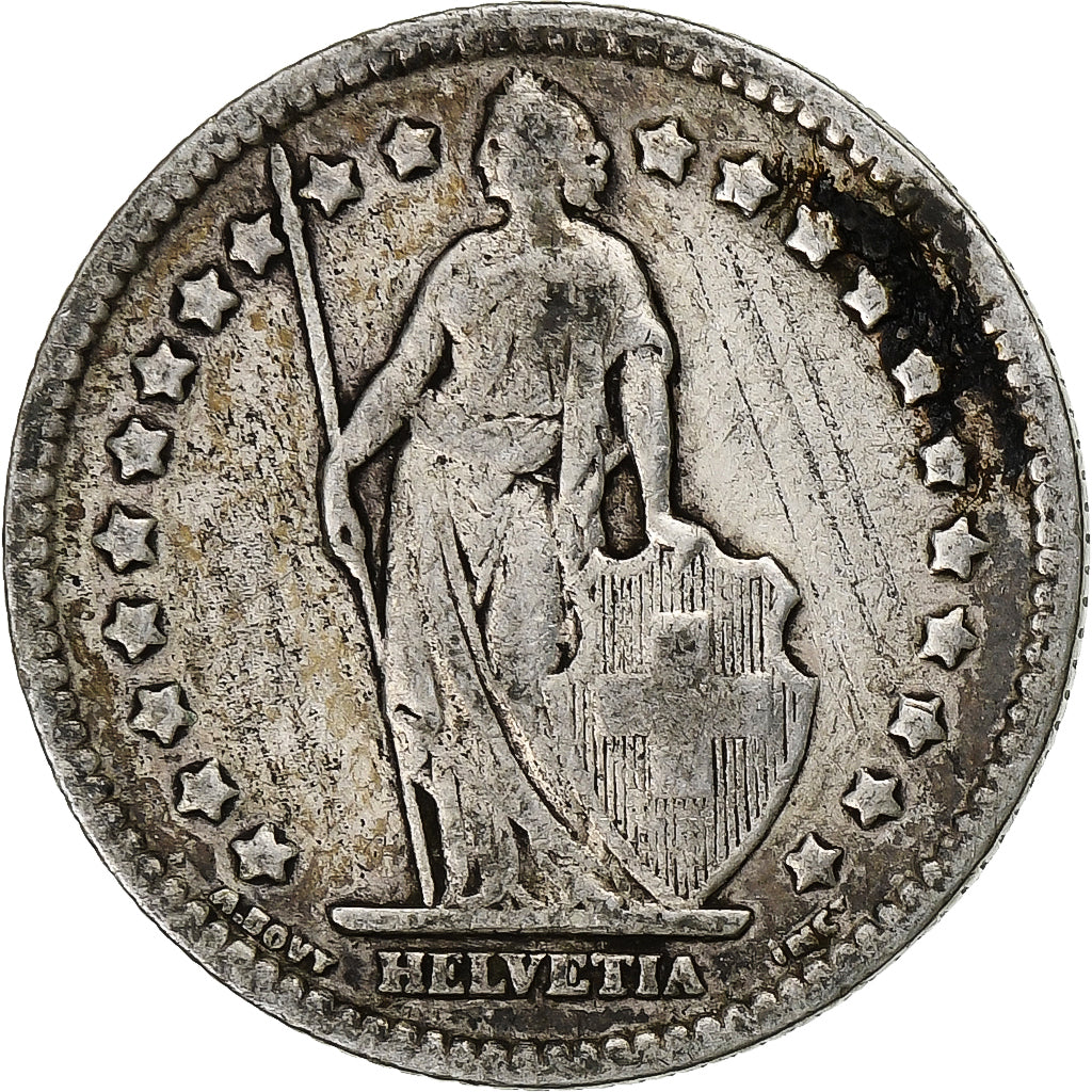Zwitserland, Franc, 1928, Bern, Zilver, FR+, KM:24