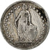 Zwitserland, Franc, 1928, Bern, Zilver, FR+, KM:24