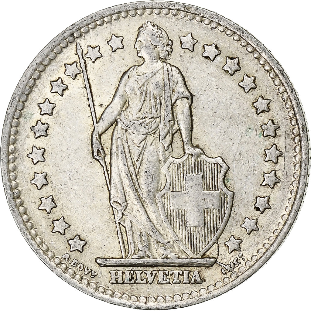 Switzerland, Franc, 1945, Bern, Silver, AU(50-53), KM:24