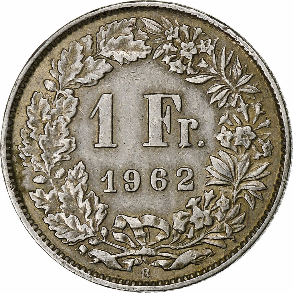 Switzerland, Franc, 1962, Bern, Silver, EF(40-45), KM:24