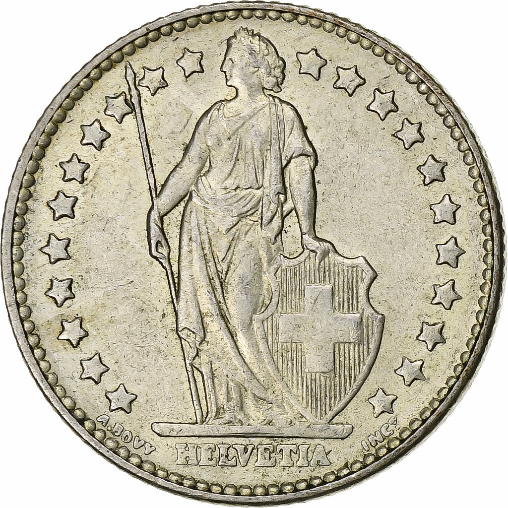 Switzerland, Franc, 1963, Bern, Silver, AU(50-53), KM:24