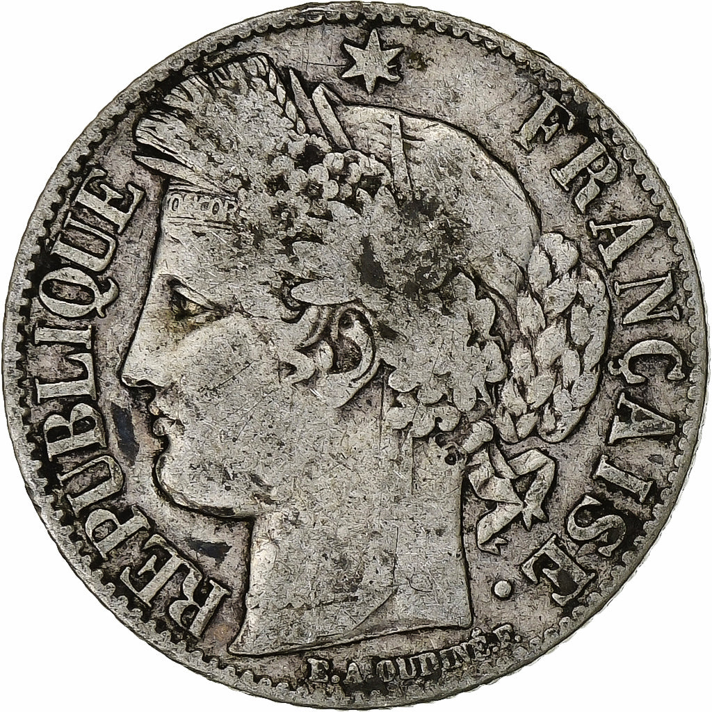 Moeda, França, Cérès, Franc, 1894, Paris, VF(30-35), Prata, KM:822.1