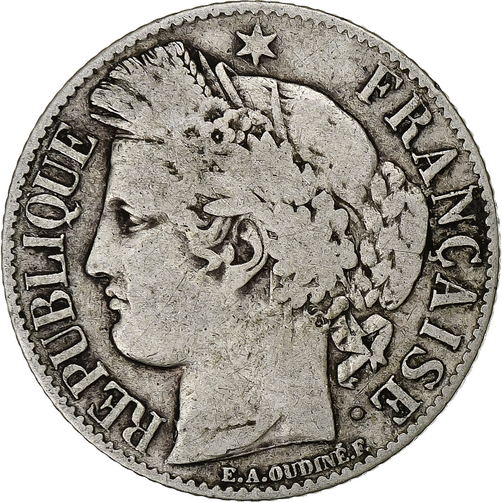 Francia, Franc, Cérès, 1895, Paris, Argento, MB, Gadoury:465a, KM:822.1