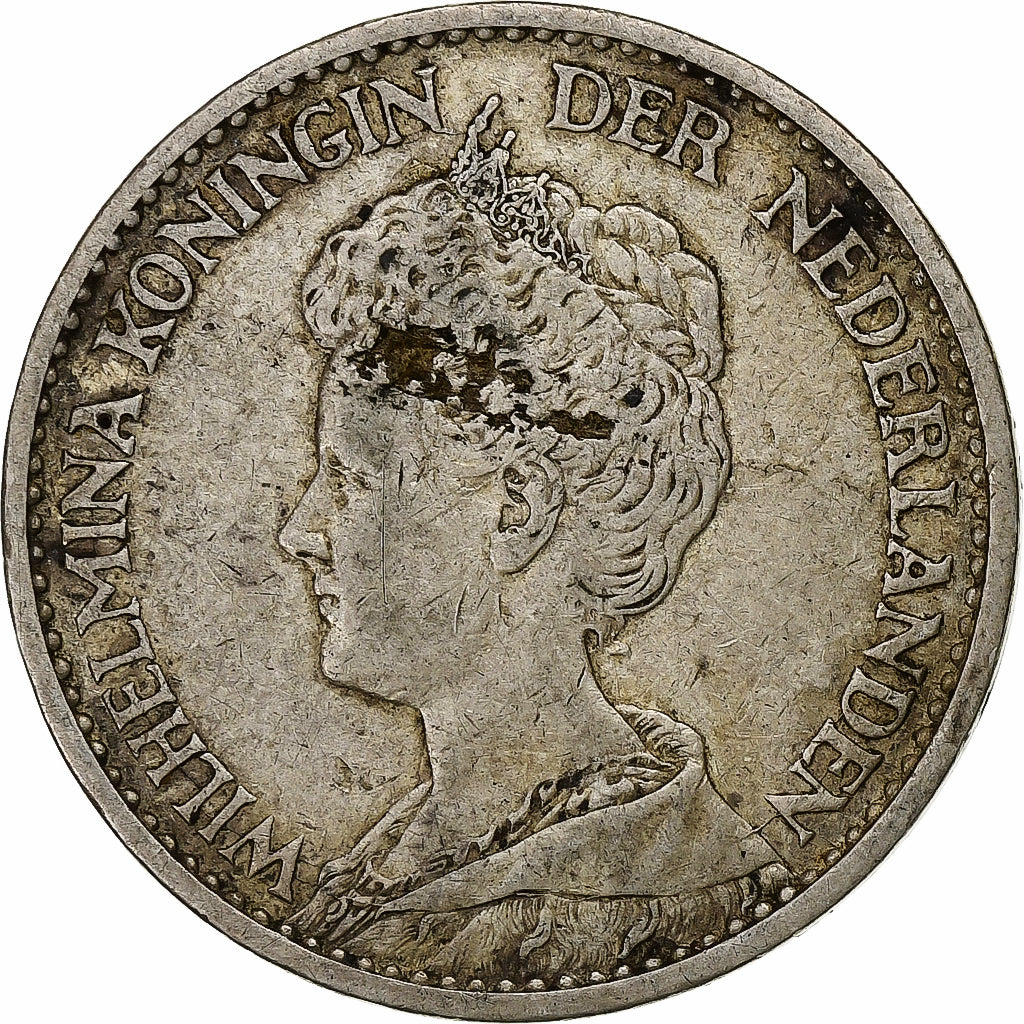 Netherlands, Wilhelmina I, Gulden, 1914, Silver, VF(20-25), KM:148