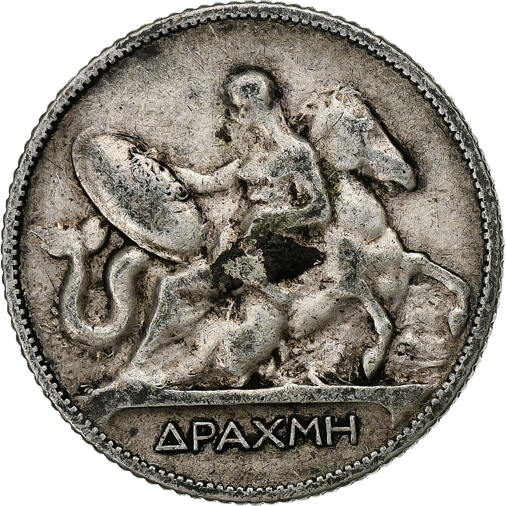 Coin, Greece, George I, Drachma, 1910, VF(30-35), Silver, KM:60