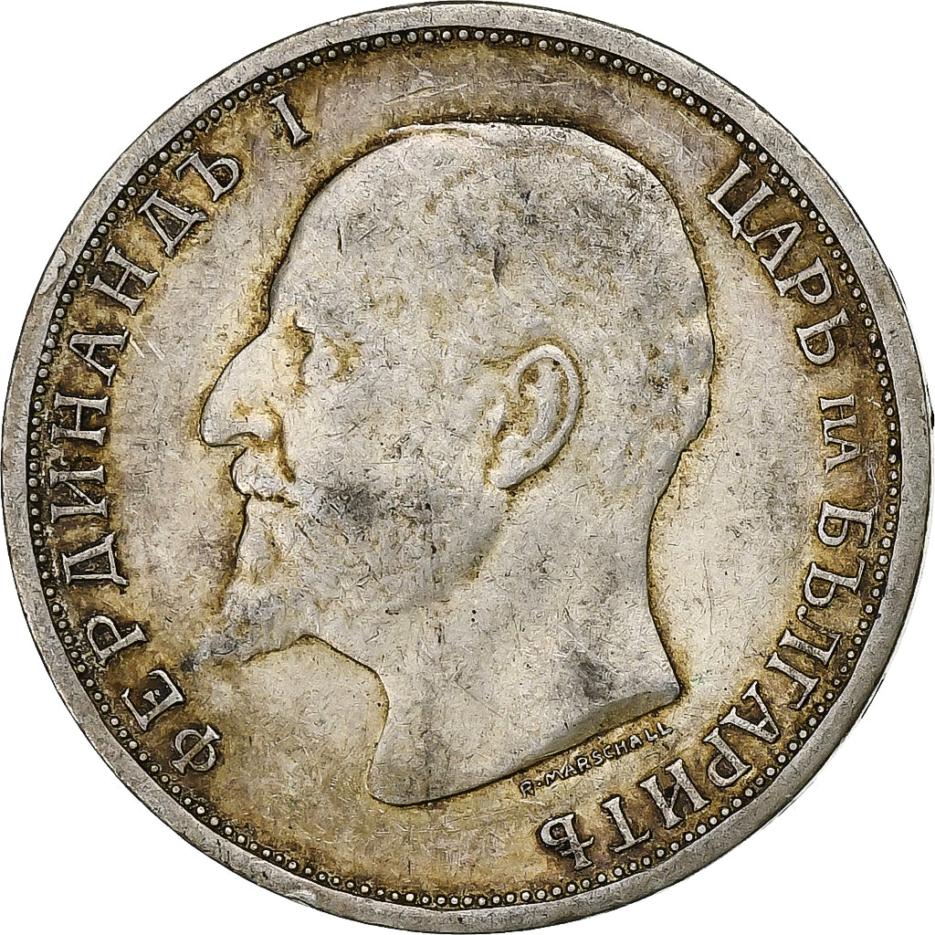 Moneta, Bulgaria, Ferdinand I, Lev, 1913, SPL-, Argento, KM:31