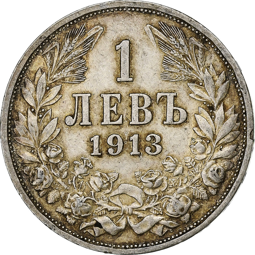 Moneta, Bulgaria, Ferdinand I, Lev, 1913, SPL-, Argento, KM:31