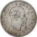Moneta, Włochy, Vittorio Emanuele II, Lira, 1863, Milan, VF(20-25), Srebro