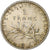 France, Franc, Semeuse, 1916, Paris, Argent, SUP, Gadoury:467, KM:844.1