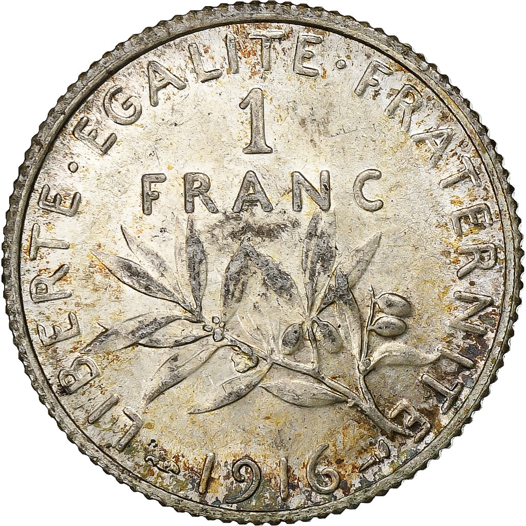 Frankreich, Franc, Semeuse, 1916, Paris, Silber, VZ+, Gadoury:467, KM:844.1