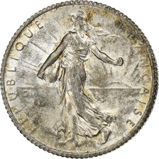 France, Franc, Semeuse, 1916, Paris, Silver, MS(60-62), Gadoury:467, KM:844.1