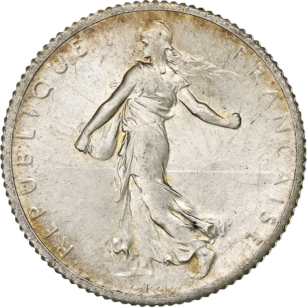 France, Franc, Semeuse, 1918, Paris, Argent, SUP+, Gadoury:467, KM:844.1