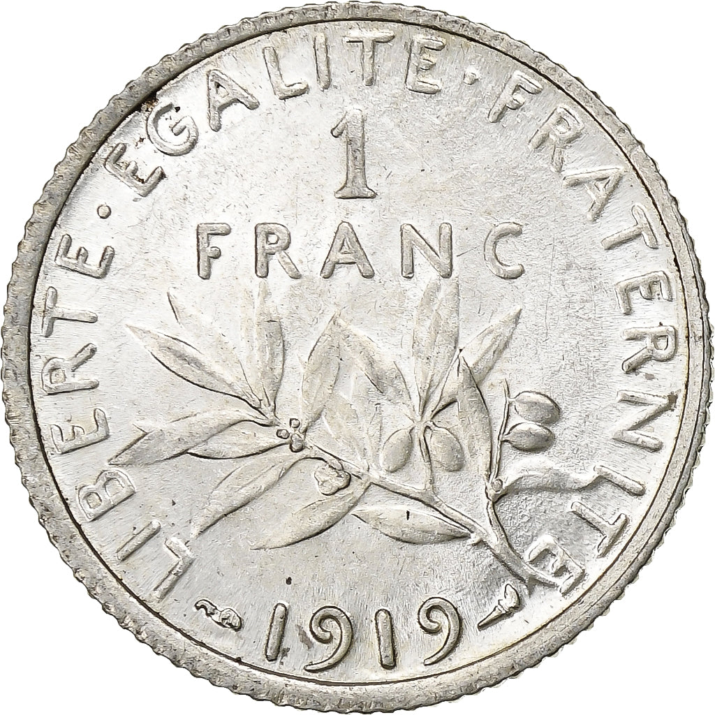 Francia, Franc, Semeuse, 1919, Paris, Plata, EBC, Gadoury:467, KM:844.1