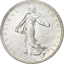 France, Franc, Semeuse, 1919, Paris, Silver, MS(60-62), Gadoury:467, KM:844.1