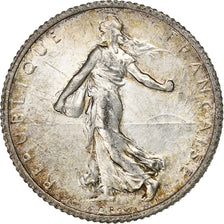 France, Franc, Semeuse, 1919, Paris, Silver, MS(60-62), Gadoury:467, KM:844.1
