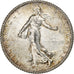 France, Franc, Semeuse, 1919, Paris, Silver, MS(60-62), Gadoury:467, KM:844.1