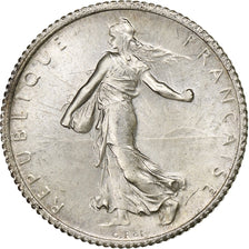 France, Franc, Semeuse, 1920, Paris, Silver, MS(60-62), Gadoury:467, KM:844.1