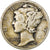 Stati Uniti, Dime, Mercury Dime, 1935, U.S. Mint, Argento, MB+, KM:140