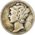 Estados Unidos, Dime, Mercury Dime, 1935, U.S. Mint, Plata, BC+, KM:140