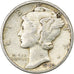 Stati Uniti, Dime, Mercury Dime, 1940, U.S. Mint, Argento, BB+, KM:140