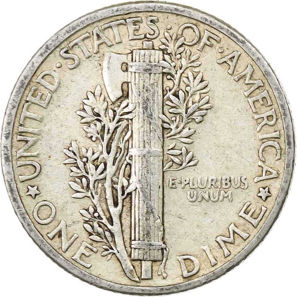Estados Unidos da América, Dime, Mercury Dime, 1940, U.S. Mint, Prata