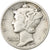 United States, Dime, Mercury Dime, 1941, Philadelphia, Silver, EF(40-45), KM:140