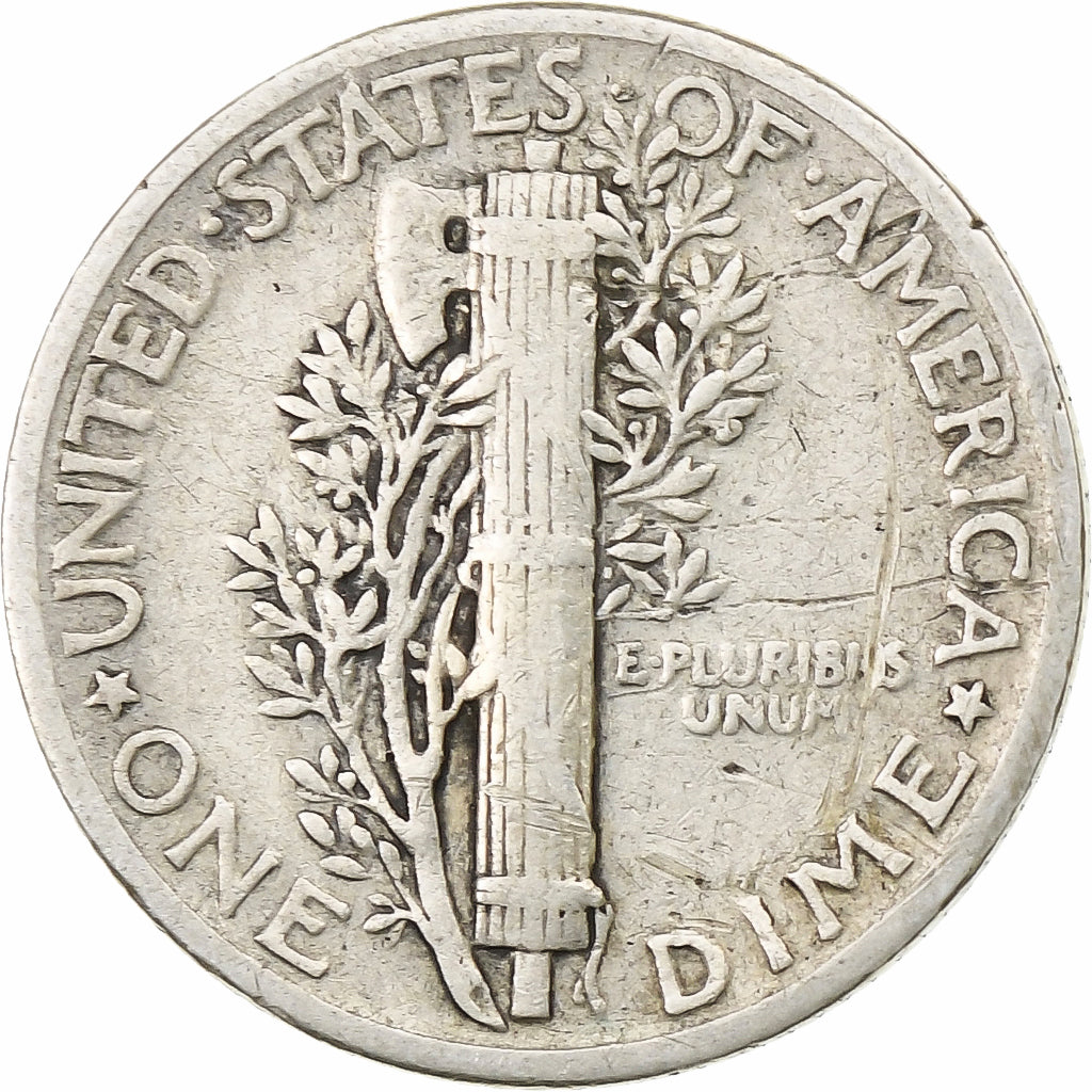 Vereinigte Staaten, Dime, Mercury Dime, 1941, Philadelphia, Silber, SS, KM:140