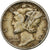Estados Unidos, Dime, Mercury Dime, 1942, U.S. Mint, Plata, MBC, KM:140