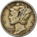 United States, Dime, Mercury Dime, 1942, U.S. Mint, Silver, EF(40-45), KM:140