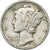 United States, Dime, Mercury Dime, 1942, U.S. Mint, Silver, EF(40-45), KM:140