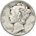 Vereinigte Staaten, Dime, Mercury Dime, 1943, U.S. Mint, Silber, S+, KM:140