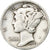 USA, Dime, Mercury Dime, 1943, U.S. Mint, Srebro, VF(30-35), KM:140