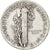 Estados Unidos, Dime, Mercury Dime, 1943, U.S. Mint, Plata, BC+, KM:140