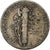 Estados Unidos, Dime, Mercury Dime, 1945, U.S. Mint, Plata, BC+, KM:140