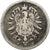 GERMANIA - IMPERO, Wilhelm I, 20 Pfennig, 1875, Stuttgart, Argento, MB+, KM:5